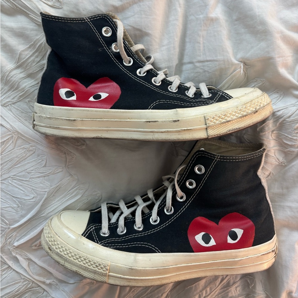 Black Comme de Garçons x Converse high-tops